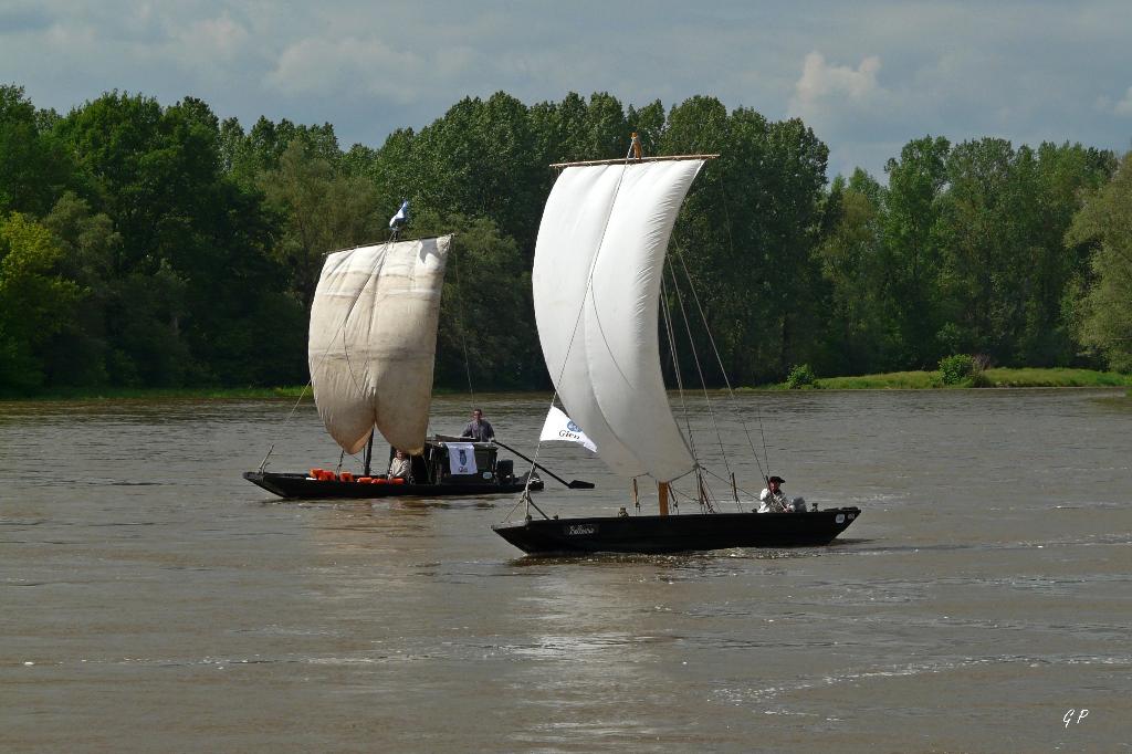 futreaux à voiles (bateaux typiques de Loire)